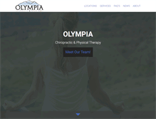 Tablet Screenshot of olympiachiroandpt.com